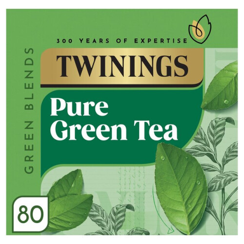 Twinings Twinings Pure Green Tea 80 per pack - Pack of 2