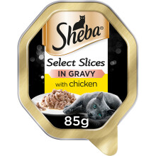 Sheba Select Slices Cat Food with Chicken in Gravy (85g) (Pack of 4)