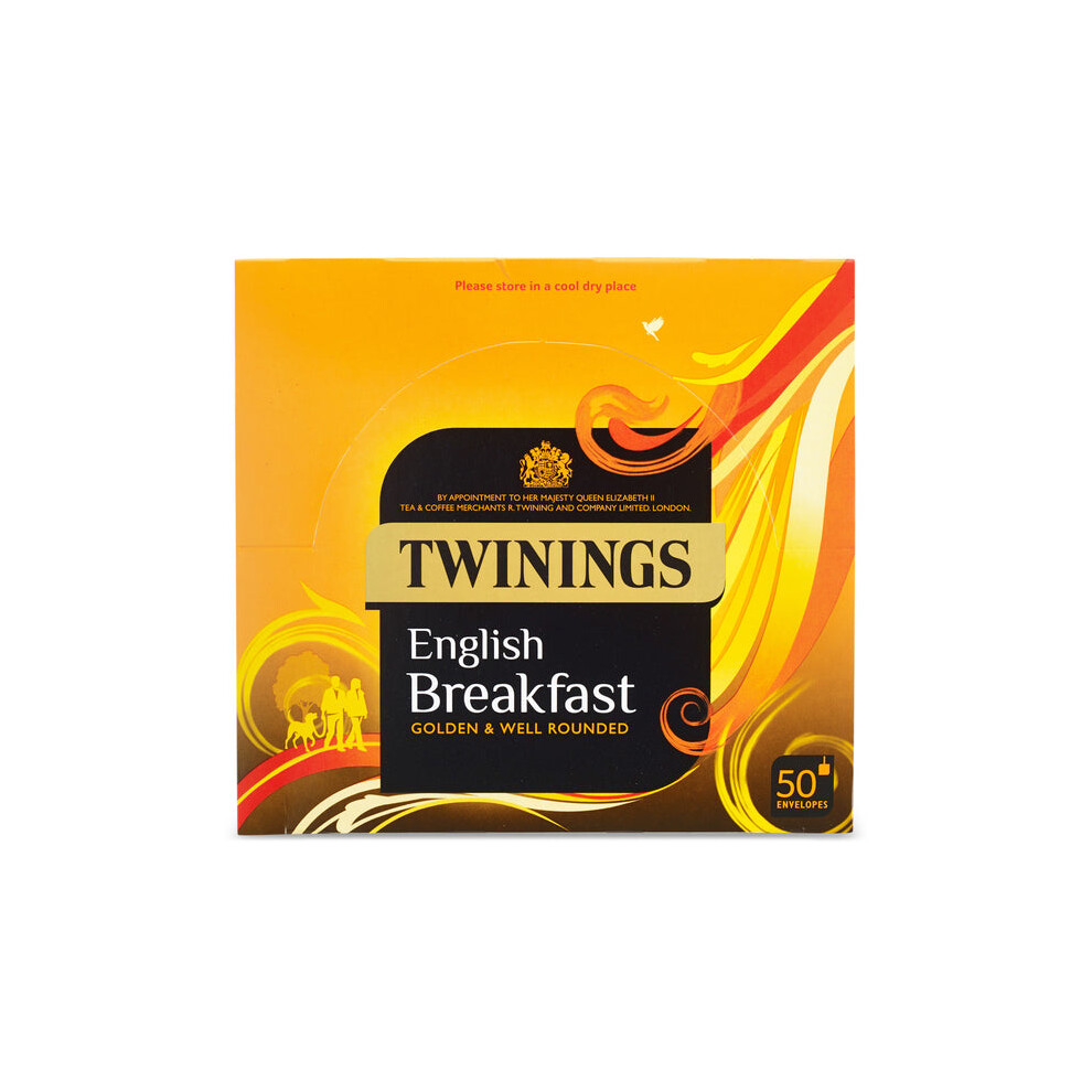 Twinings English Breakfast Tea Bags 50 Per Pack - (Pack Of 4) Light