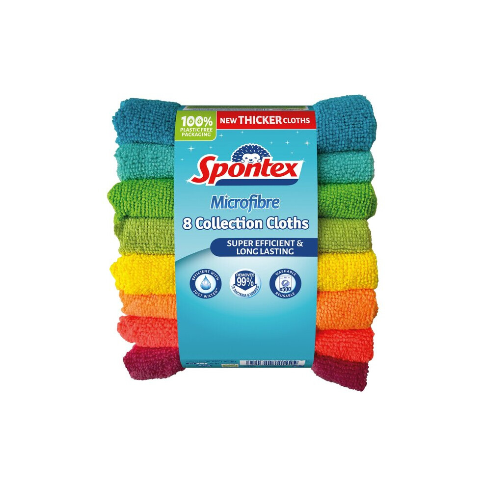 Spontex Microfibre Cloths Value Pack 8 per pack-image-OPC-PH7FM9N-NEW
