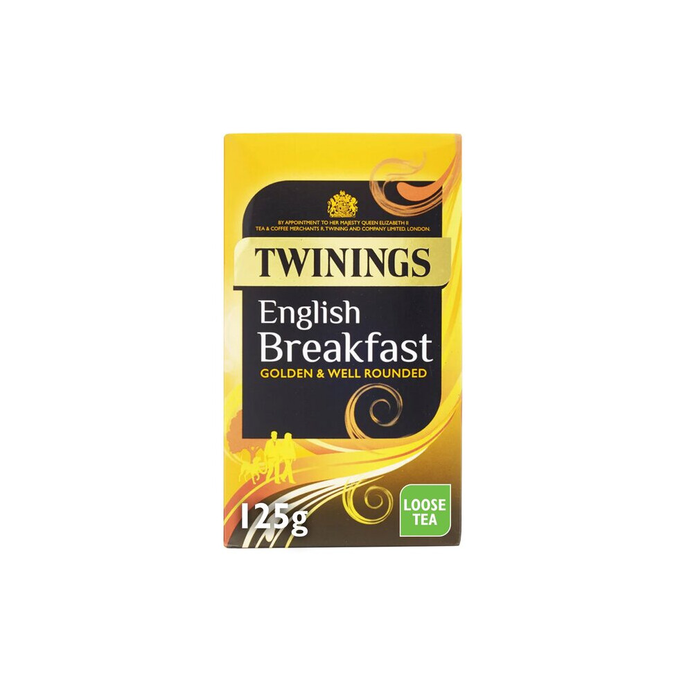 Twinings English Breakfast Loose Tea 125G - Pack Of 6 Light