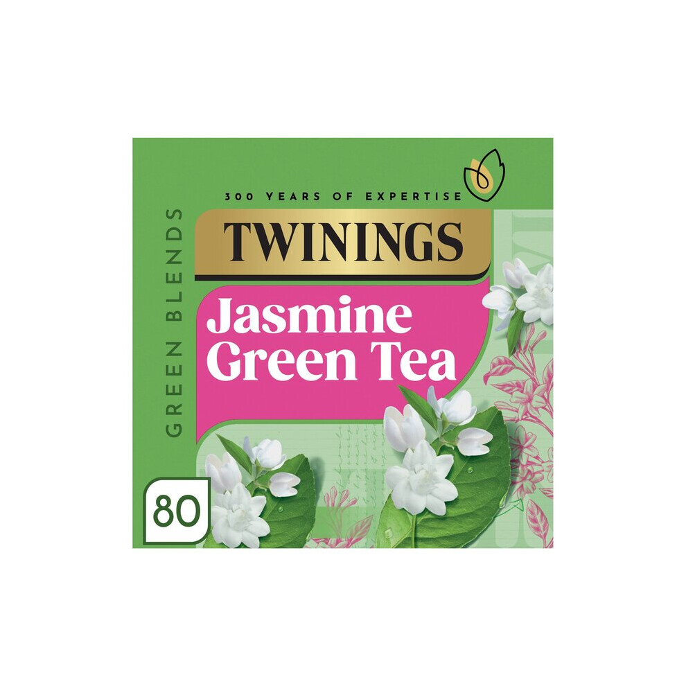 Twinings Green Tea & Jasmine 80 Per Pack - Pack Of 6