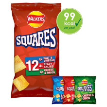 Squares Variety Snacks 22g x 12 per pack - Pack of 6