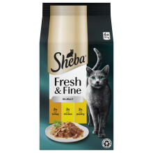 Sheba Pouch Jelly Poultry 6 Pack X 50G