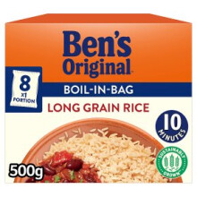 Uncle Ben's Boil in Bag Long Grain Rice (8x62.5g)