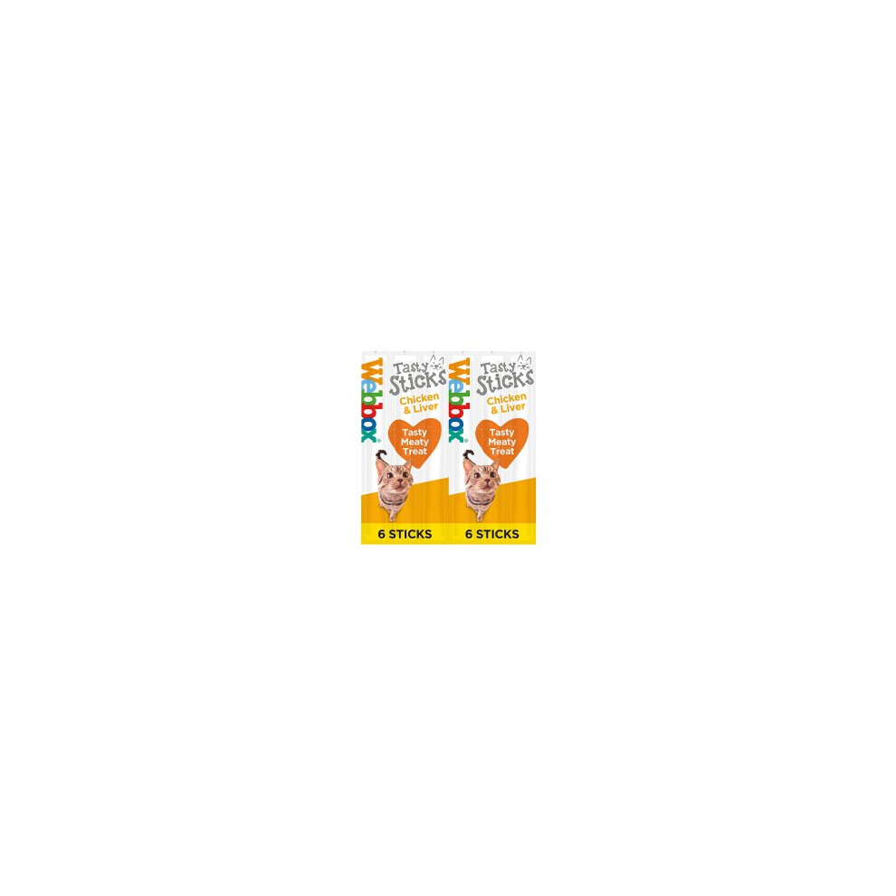 Webbox Cats Delight Tasty Sticks With Chicken & Liver (6 Per Pack - 30G)
