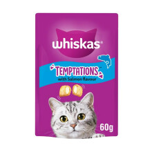 Whiskas Temptations Cat Treats with Salmon 60g