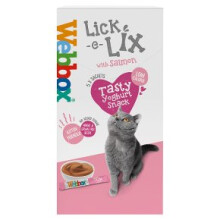 Webbox Lick-e-Lix Salmon With Omega 3 & 6 Yoghurty Cat Treats 5 x 15g