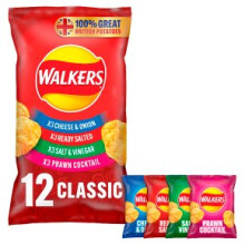 Walkers Crisps - Classic Variety (12x25g) - Pack of 2