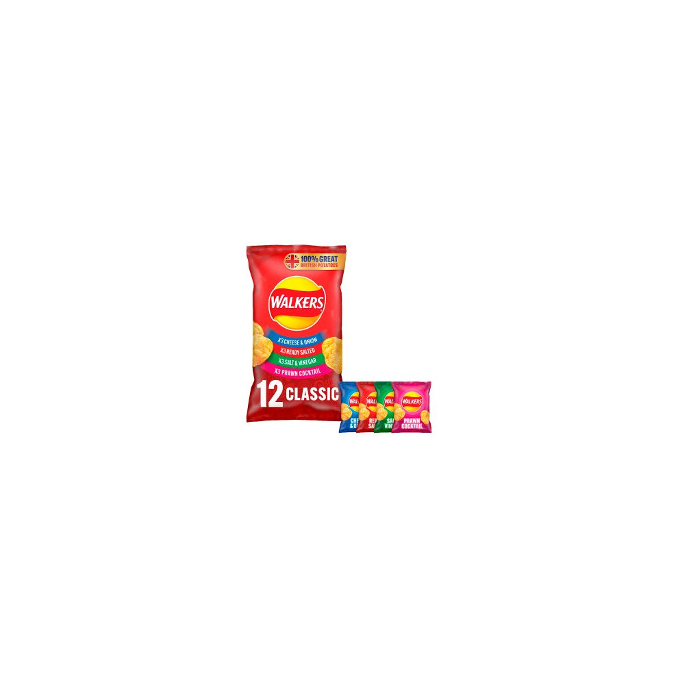 Walkers Crisps - Classic Variety (12X25g) - Pack Of 2