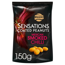 Walkers Sensations Peanuts Mexican Smoked Chilli 150g - Pack of 2