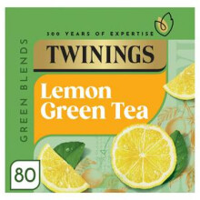 Twinings Green Tea Lemon 80 Tea Bags 160G