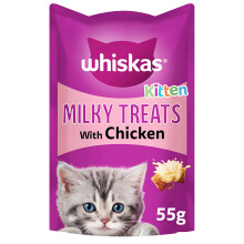 Whiskas Kitten Milky Cat Treats (55g) (Pack of 4)