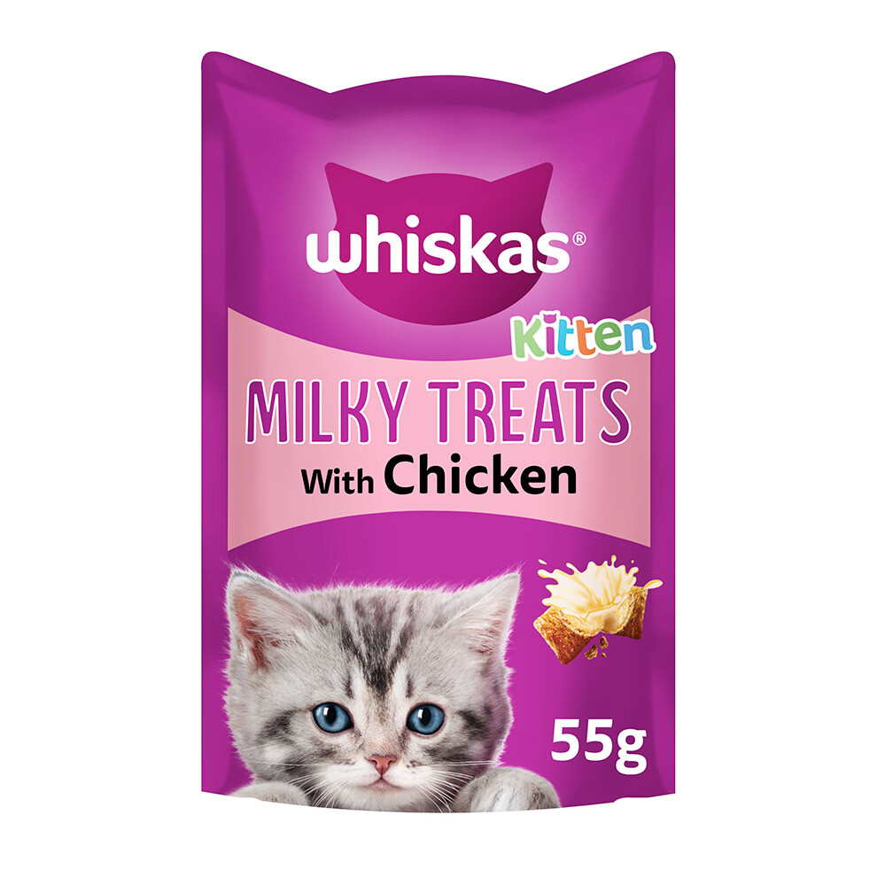 Whiskas Kitten Milky Cat Treats  (55g) (Pack of 4)-image-OPC-PH7FMVR-NEW