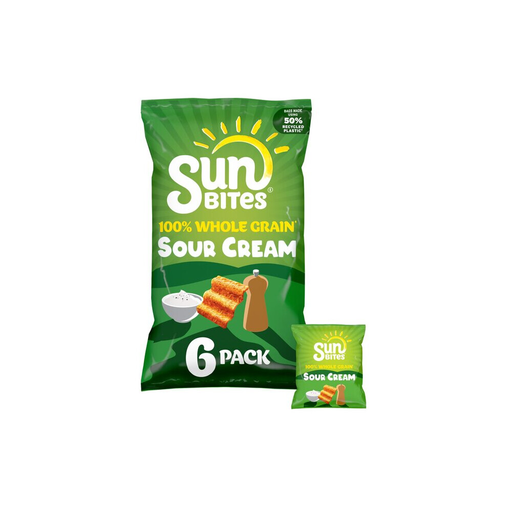 Walkers Sunbites Sour Cream & Pepper 25G X 6 Per Pack - (Pack Of 4)