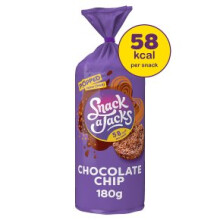 Snack a Jacks Chocolate Chip Rice Cakes 180g (Pack of 6)