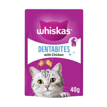 Whiskas Dentabites Cat Treats Chicken 50g (PACK OF 6)