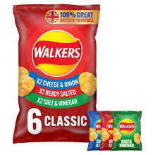 Walkers Variety Pack Crisps 25g x 6 per pack - (PACK OF 4)