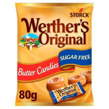Werther's Original Sugar Free Butter Candies (80g) - Pack of 6