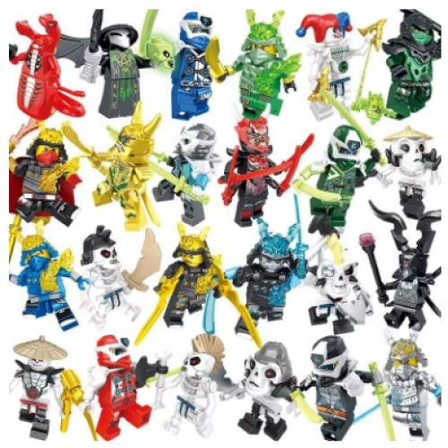 24pcs Ninja Phantom Snake Monster Mini Figure Set Toys