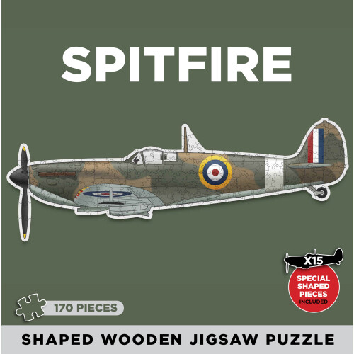 Spitfire Shaped Wooden Jigsaw Puzzle 1