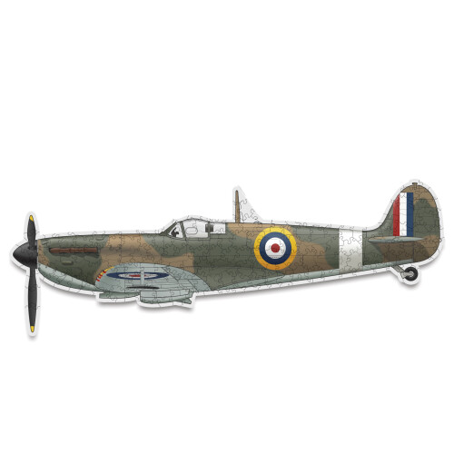 Spitfire Shaped Wooden Jigsaw Puzzle 2