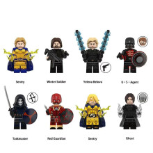 (Superheroes Agent Thunder - A) 8PCS Marvel Superheroes Agent Thunder Minifigures Toys Fit Lego