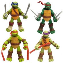 Confezione da 4 action figure delle Tartarughe Ninja TMNT da collezione