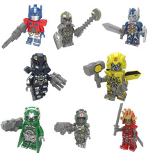 Confezione da 8 minifigure Transformers Optimus Bumblebee Megatron, blocchi giocattolo da costruzione