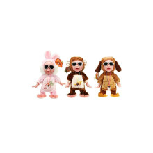 (Pink) Nice Dream Toys Ice Cream Boy Reaction Laugh Cry Elektronická tanečná látková bábika