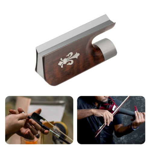 (Γ) Ανταλλακτικά φιόγκων Viola Bow Frog Snakewood για κατασκευαστ 1