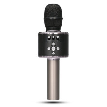 (Μαύρο) Ασύρματο ηχείο μικροφώνου Karaoke Bluetooth, Στερεοφωνι