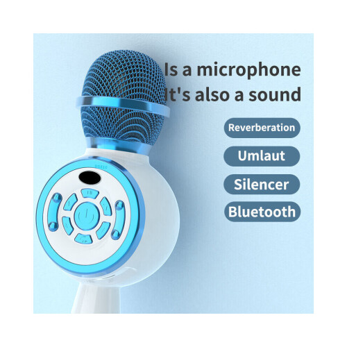 (Μπλε) Φως LED μικροφώνου Bluetooth Φορητή ασύρματη φορητή συσκ 2