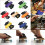 (Μπλε) Πολύχρωμο Ξύλινο Σετ Mini Skateboard με Baseboard για Εσωτερικ 4
