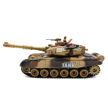 Giocattolo per auto RC con carro armato RC in plastica 2.4G 10CH con luce e suono
