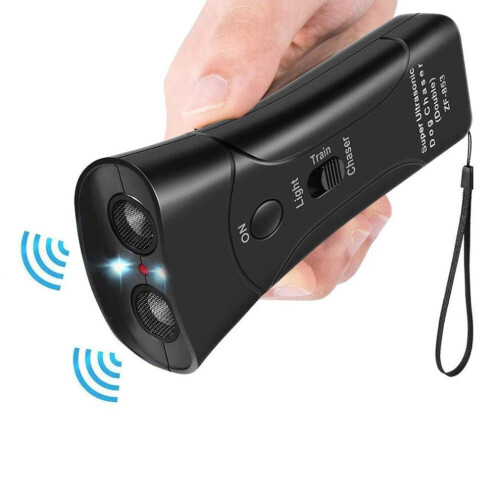 Εκπαίδευση Dual Head Portable Ultrasonic Dog Repellent Control 2