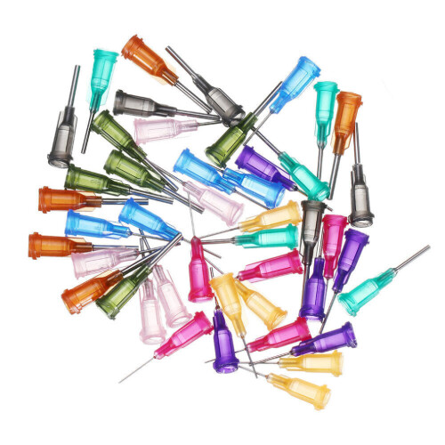 50 τμχ/σετ Βελόνα διανομής Blunt Tip with Clear Protector Μαύρα αεροστε 1