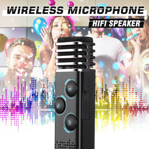 Μικρόφωνο Bluetooth 3 σε 1 2 x 10W ασύρματο στερεοφωνικό ηχείο H 2