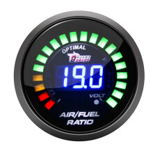 Αναλογικό Racing Gauge Monitor 2 ιντσών 52mm 20 Lights Digital Auto Car Ratio Air/Fel
