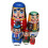 Ξύλινη κούκλα Matryoshka Χειροποίητη διακόσμηση Χριστουγεννιάτι 4