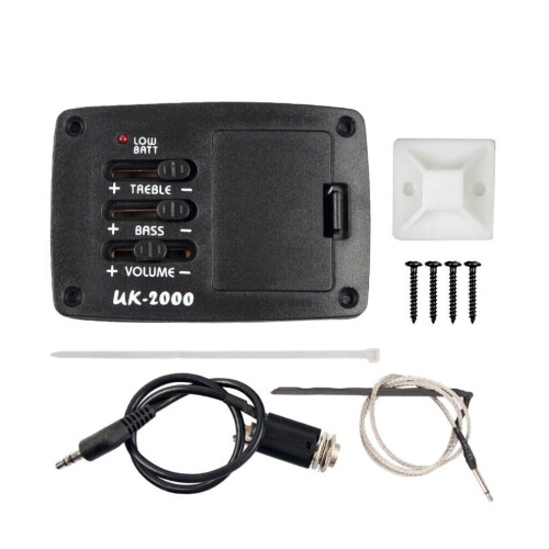 Ukulele Piezo Pickup EQ Equalizer ενισχυτής κιθάρας Αξεσουάρ γιουκαλίλι 1