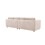 Snugg Furniture (Cream) Raven Plush Velvet 4 Seater Corner Sofa 4