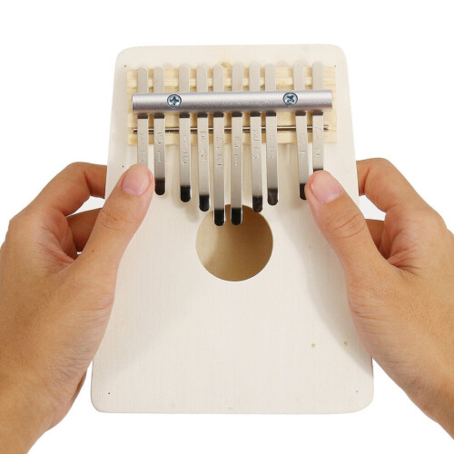 10 Keys Kalimba Ξύλινο Thumb Piano Finger Keyboard Μουσικό όργανο με κουρδιστήρι 1