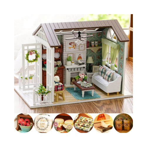 Κιτ Forest Times Ξύλινη μινιατούρα DIY Σπίτι Craft Ιδέα για παιχνί 1