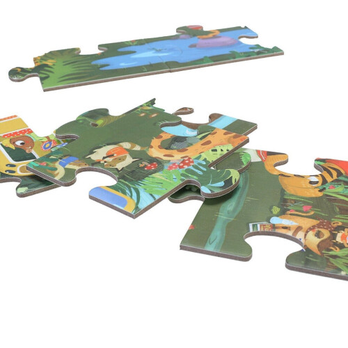 48/140 Pieces Paper Rainforest Science Laboratory Puzzle Εκπαιδευτικό σετ παιχνιδιώ 2