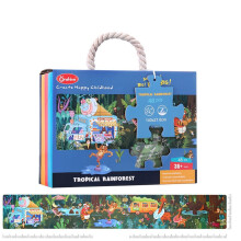 48/140 Pieces Paper Rainforest Science Laboratory Puzzle Εκπαιδευτικό σετ παιχνιδιώ