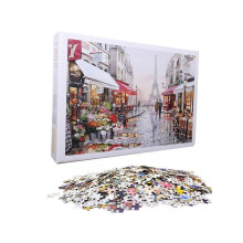 1000 kusov puzzle hračka DIY montážny papier Krásna stavebná krajina Vzdelávacie