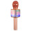(Χρυσό) Ασύρματο Bluetooth Karaoke KTV Audio Live Microphone Speaker Stereo Singing Player 3