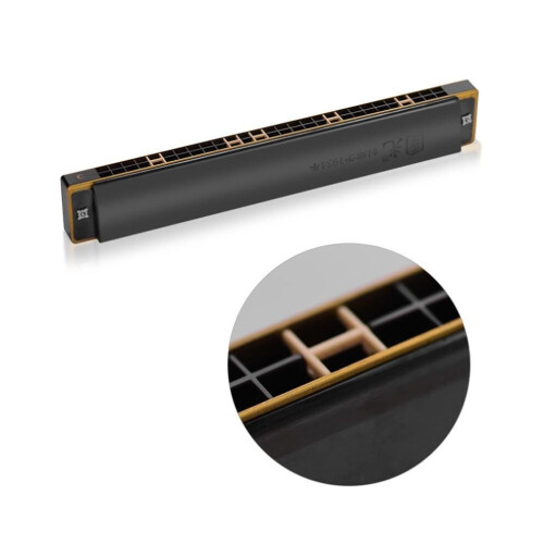 (Χρυσό) 28 Τρύπες ευρείας εμβέλειας C Tremolo Harmonica 2