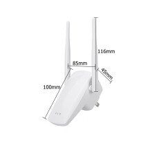 (AU Plug) 300 Mb/s 2,4G bezdrôtový Wifi opakovač AP smerovač Zosilňovač zosilňovača signálu s dvoma